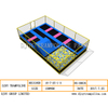 DJ-TP25 Rectangular Trampoline Park