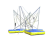 DJBTR35 4 Persons inflatable Trampoline Bungee