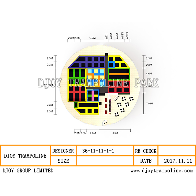 DJ-TP32 Safe Leisure Trampoline Park