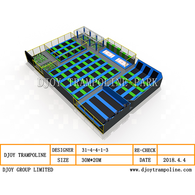 DJ-TP33 Foam Square Trampoline 