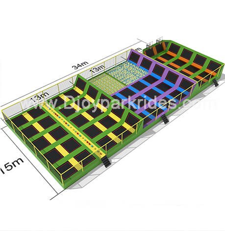 DJ-TP13 Trampoline Park with foam pit